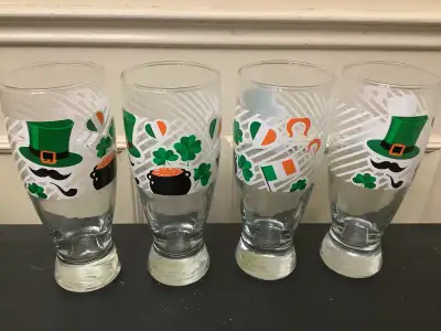 4 St. Patrick’s Day Beer Glasses, View more