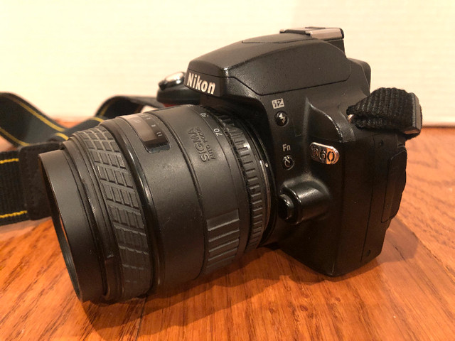 NIKON D60 WITH SIGMA 28-70 ZOOM LENS in Cameras & Camcorders in Moncton