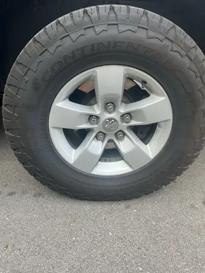 17 inch dodge ram rims and tires brand new continental tires