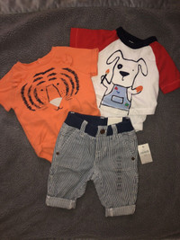 Baby boy GAP clothes, size 0-3 months