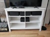 White IKEA BRUSALI TV Stand/Shelving Unit