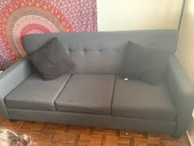 Pillows not included. Good condition just needs a quick cleaning I don’t have time sorry. Pet free s...