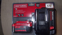 CRAFTSMAN V20 Lithium Ion Battery and charger. Brand new