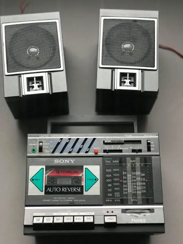 Sony CFS-5000S AM/FM-MW-SW 7 Band Receiver/Recorder  Vintage in Stereo Systems & Home Theatre in City of Toronto - Image 5