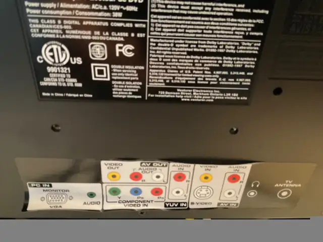 Venturer TV/DVD combo and Computer Monitor in General Electronics in Mississauga / Peel Region - Image 4