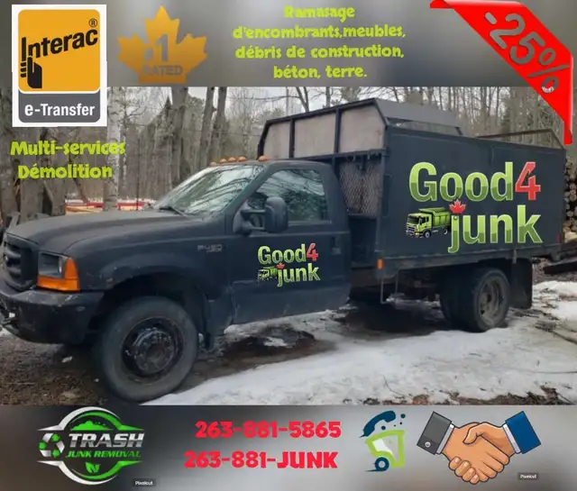 Good 4 junk, démolition, ramassage d'encombrants,debris in Renovations, General Contracting & Handyman in Laval / North Shore - Image 5