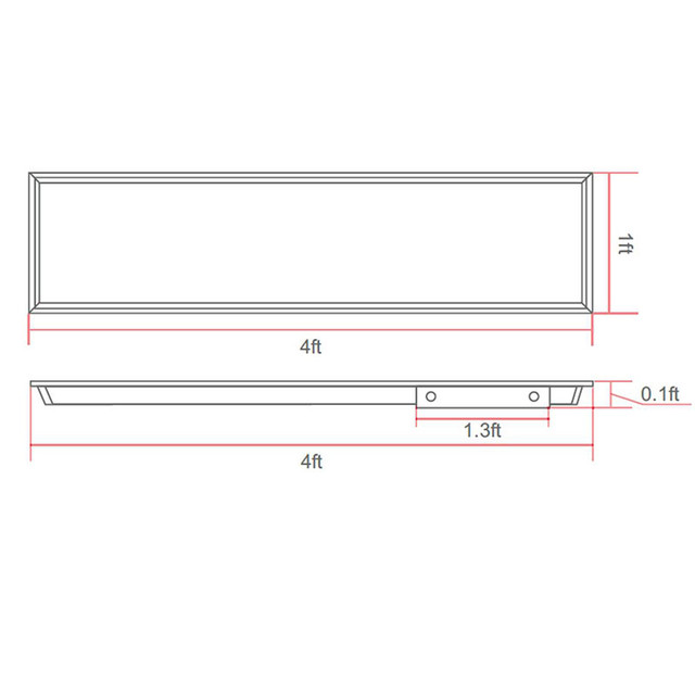 2x4, 2x2, 1x4 Panneau d'éclairage DEL / LED Lighting panel dans Éclairage intérieur et plafonniers  à Laval/Rive Nord - Image 3