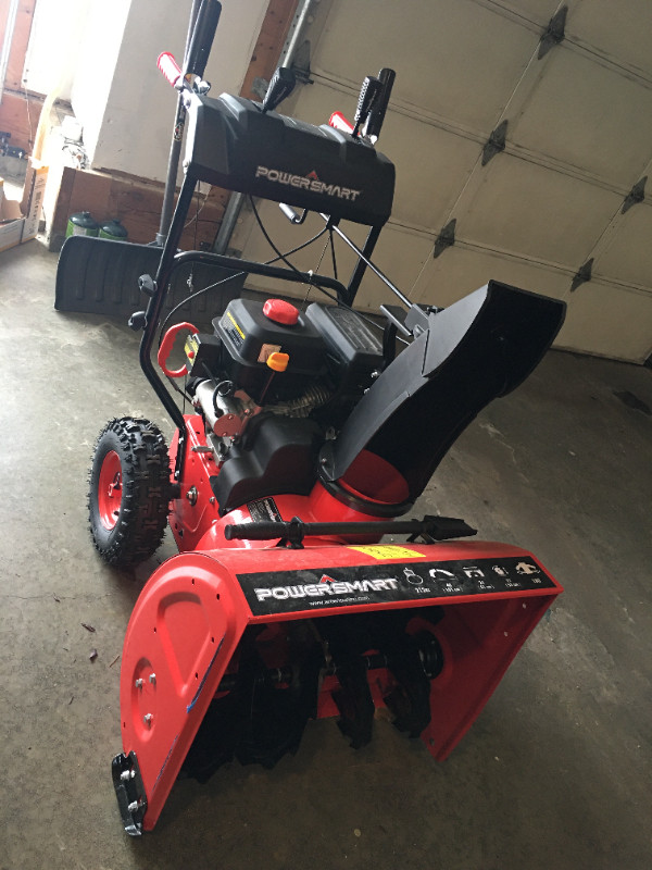 PowerSmart 24inch 212cc TwoStage Electric Start Gas Snow Blowe