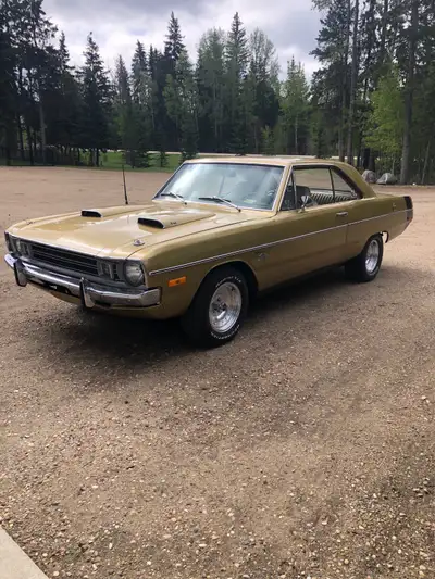 72 Dodge Dart Swinger 71476 original miles Solid rust free car. Second paint job with stock gold col...