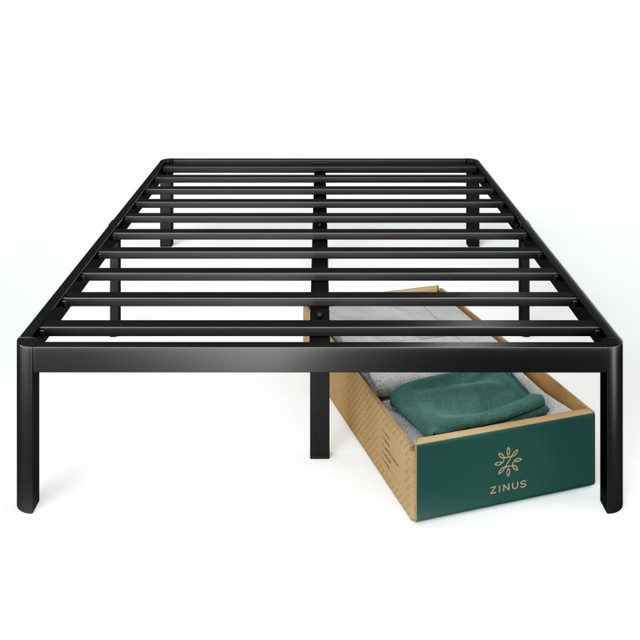 BRAND NEW Zinus Van 16 Inch King Size Metal Platform Bed Frame in Beds & Mattresses in London - Image 2