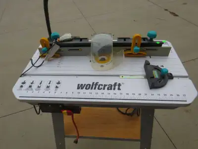 Wolfcraft freestanding router table with router, View more