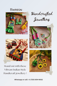 Handmade Jewellery available starting at $60