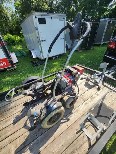 Battery Operated Wheelchair Made Into A Upright Moving Vehicle, View more