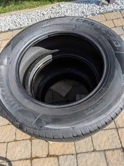 All season Tires 225/65 R17, very good thread. One Tire 225/65 R17- $35 Two Tires 225/65 R17- $60 Th...