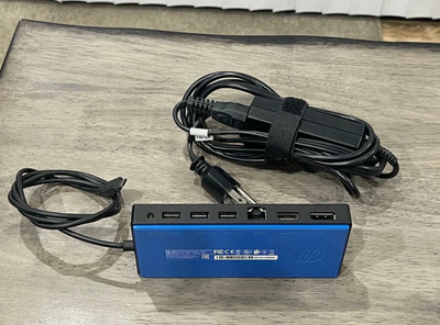 HP Elite G3 USB-C Docking Station Black with Charger, View more