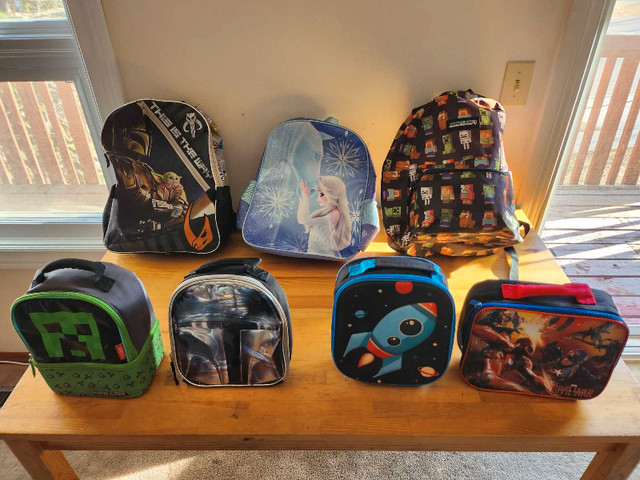Kids School bundle backbacks/padded Lunchboxes in Other in Calgary