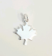 Maple Leaf Charm - Genuine Sterling Silver 925