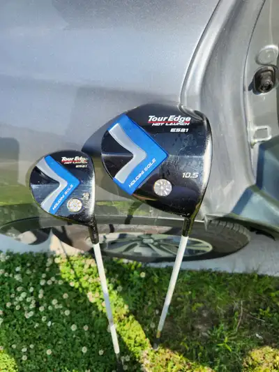 Tour Edge E521 Hot Launch 10.5 Degree Driver and matching 3 Wood...not used much...graphite shafts.....