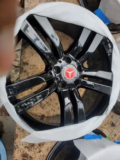 Genuine 20” Mercedes-Benz - GLK250- GLK350-Class Wheels powder coated Gloss Black OTHER COMPATIBLE V...