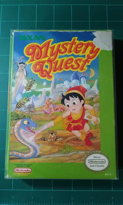 NES Nintendo Entertainment System Mystery Quest Video Game Taxan. Box, Manual, Cartridge, Dust Sleev...