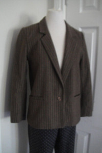 Women Clichy Petite Wool Office Suit Jacket Size 8