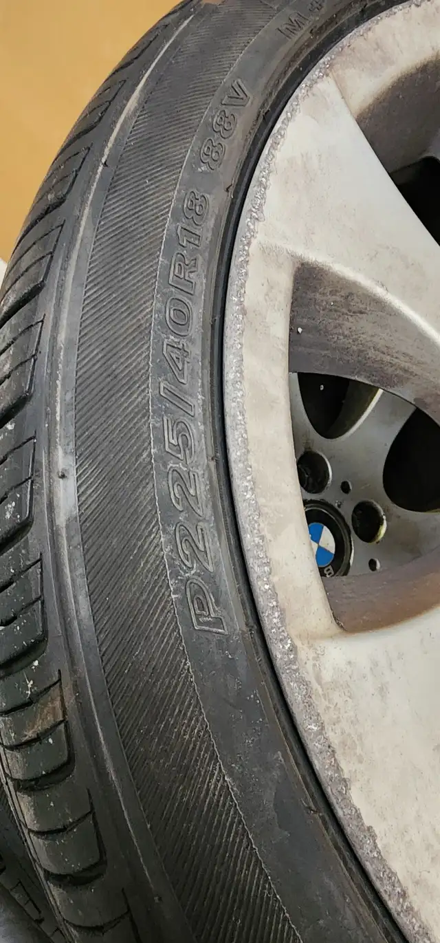 2008 BMW 328 excellent summer tires with original rims in Tires & Rims in Markham / York Region - Image 5