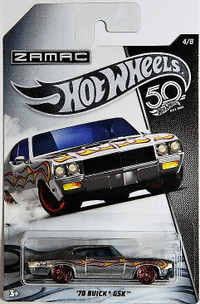 Hot Wheels 50th 1/64 '70 Buick GSX Zamac Diecast
