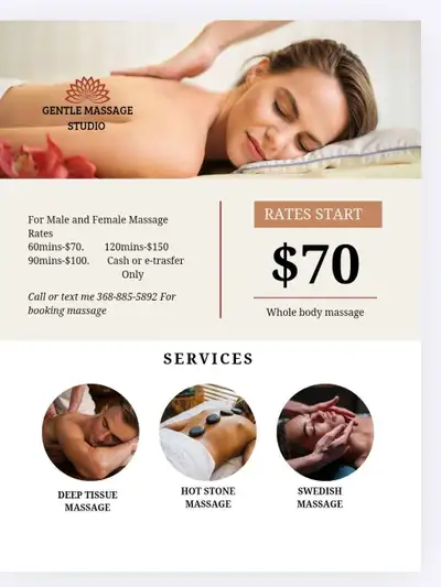MASSAGE Home-based only, View more