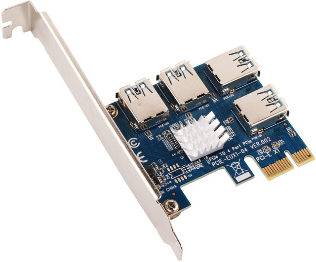 SYONCON PCIe 1 to 4 Riser Card, Pcie Splitter 1 to 4 PCI Riser C in Other in City of Montréal - Image 2