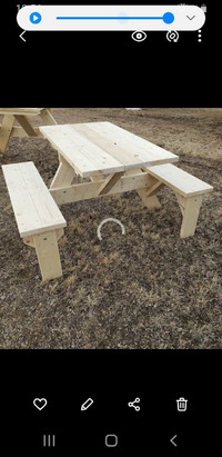 4 PERSON PICNIC TABLES WHEELCHAIR ACCESSIBLE ON BOTH ENDS 