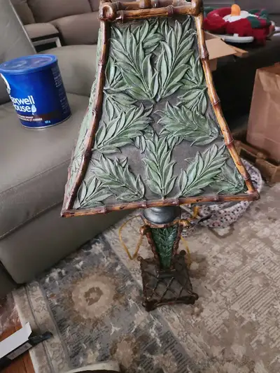 old leaf ceramic lamp WORKS, View more