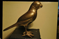 Metal Bronze Figurine Parrot