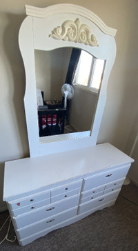 Dresser with Mirror & Night table