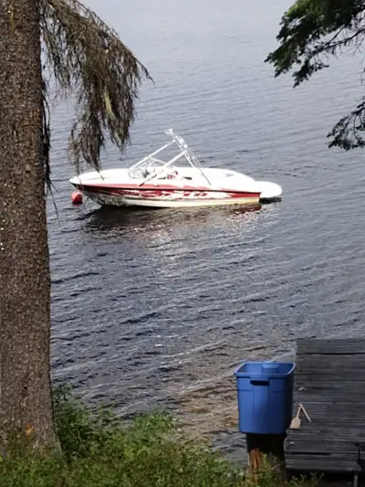 Wake Tower 4.3 Mercruiser 200 ish hours Canvas Cover Sunshade Foldable Trailer Tongue