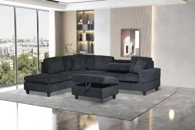 Brand new Corduroy 7 seater sectional sofa, View more