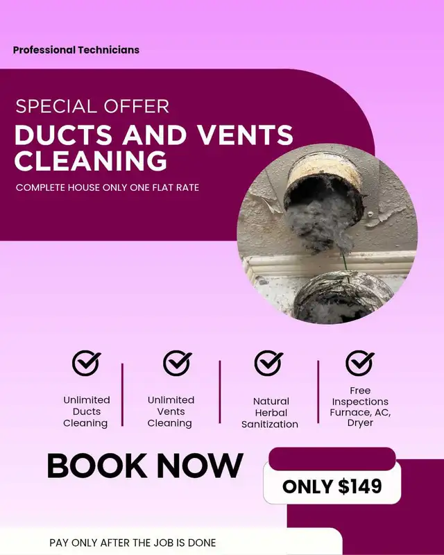 Whole House Duct Cleaning In Just $149