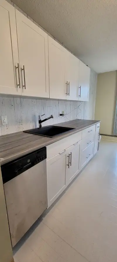 Cabinets and countertops available for supply or supply and installation. Add a sink and receive a f...