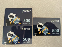 Porter Gift Cards ($500 worth for $450)