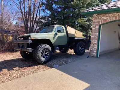 1987 Chevrolet 4X4 Pickup C/w 468 Big Block 550hp LPG Gas Engine, Edelbrock V8, Built 700R4 A/T Tran...