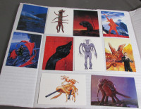 Lot of 10 Alien world of Wayne Barlowe cards