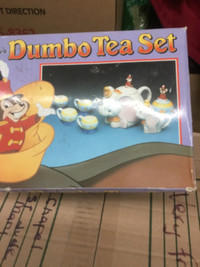 Vintage Disney Dumbo Tea Set in Original Box Complete