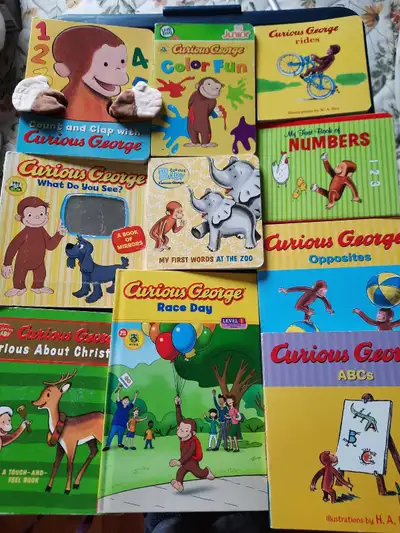 CURIOUS GEORGE BOARD BOOKS WIPE CLEAN LOT 10, View more