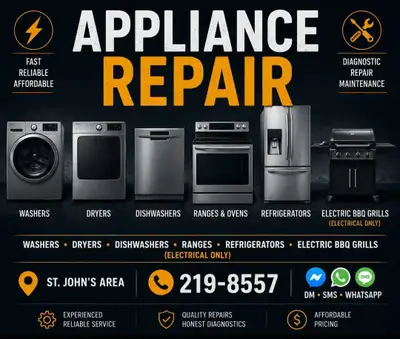 Appliance & Electronics Repair – St. John's, View more