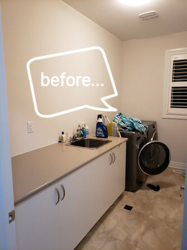 Laundry room makeover in Cabinets & Countertops in Mississauga / Peel Region