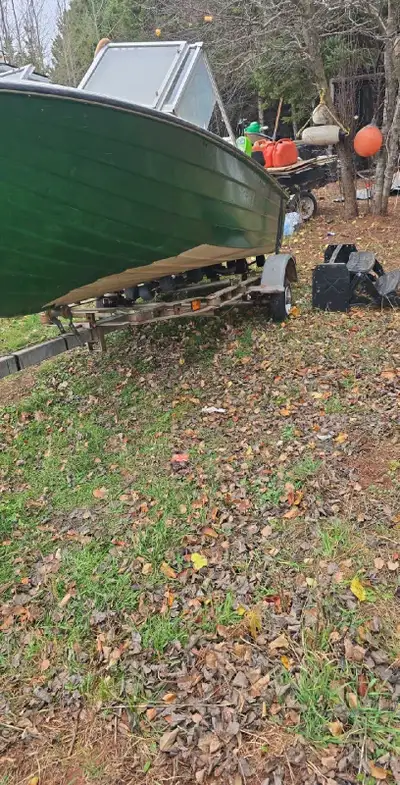 Looking for a decent little tractor boats in great shape lots of new stuff stainless steel trailer