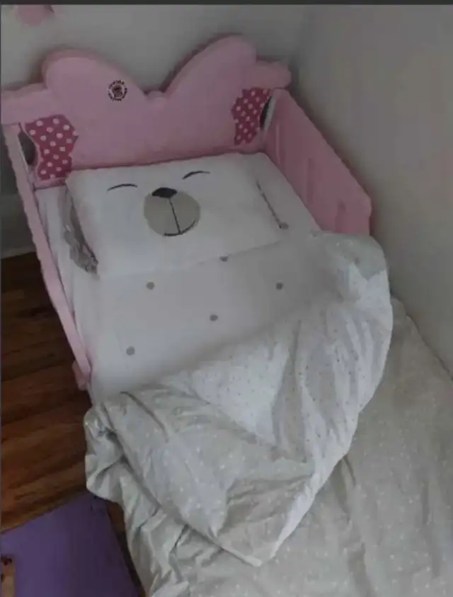 Toddler Bed with Mattress and duvet cover set in Cribs in City of Toronto - Image 3