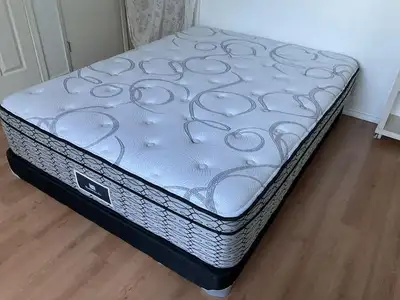 Delivery QUEEN Sealy Thick Mattress and Box Spring, View more