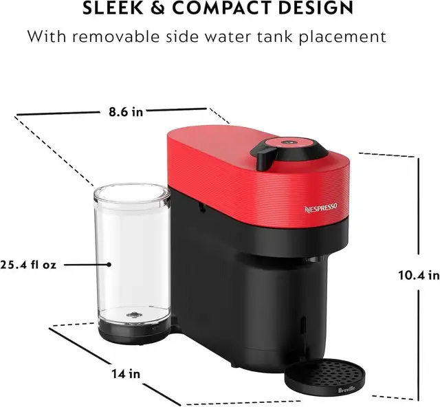 Nespresso Vertuo Pop+ Coffee and Espresso Machine by Breville in Coffee Makers in Kitchener / Waterloo - Image 3