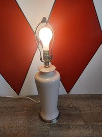 Off White Ceramic Lamp