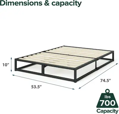 Zinus Full/Double Bed Frame - Joseph 10 Inch Metal Bed Frame, View more